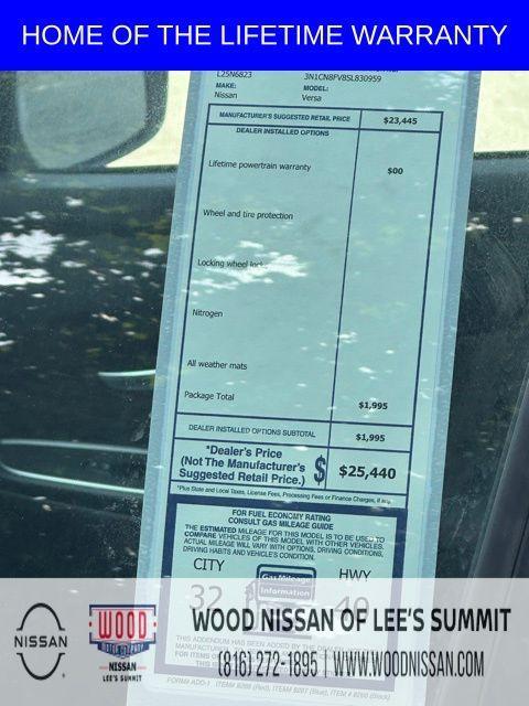 new 2025 Nissan Versa car, priced at $19,826