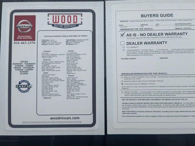 used 2024 Nissan Pathfinder car, priced at $39,500