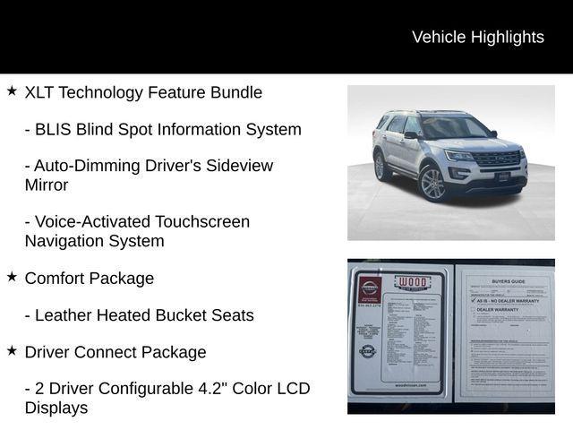 used 2017 Ford Explorer car, priced at $16,250