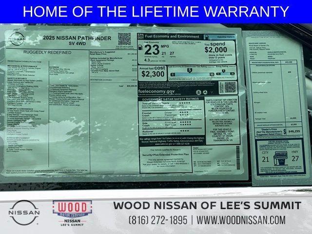 new 2025 Nissan Pathfinder car, priced at $35,491