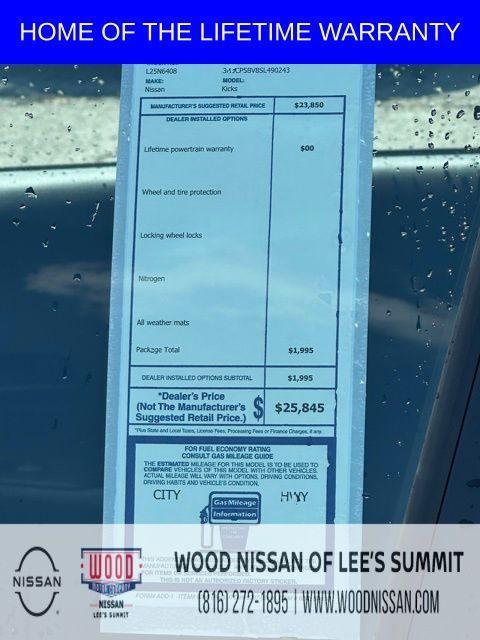 new 2025 Nissan Kicks Play car, priced at $21,364