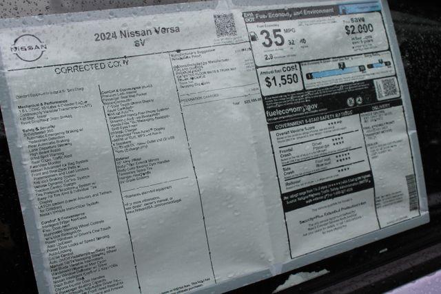 new 2024 Nissan Versa car, priced at $21,109