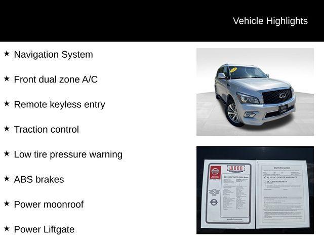 used 2016 INFINITI QX80 car, priced at $17,841