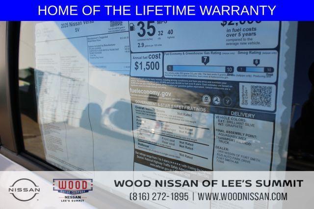 new 2025 Nissan Versa car, priced at $22,051