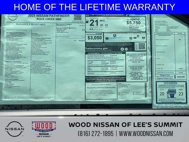 new 2025 Nissan Pathfinder car, priced at $37,654