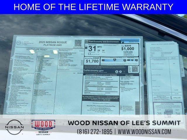 new 2025 Nissan Rogue car, priced at $42,606