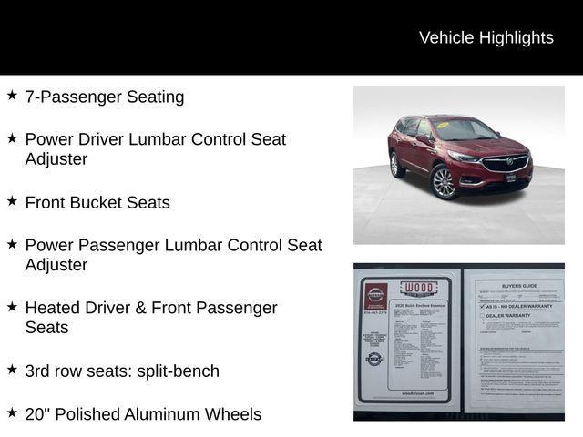 used 2020 Buick Enclave car, priced at $13,200