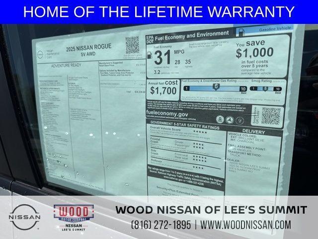 new 2025 Nissan Rogue car, priced at $32,150