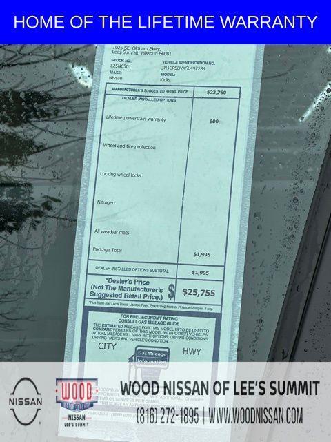 new 2025 Nissan Kicks Play car, priced at $21,350