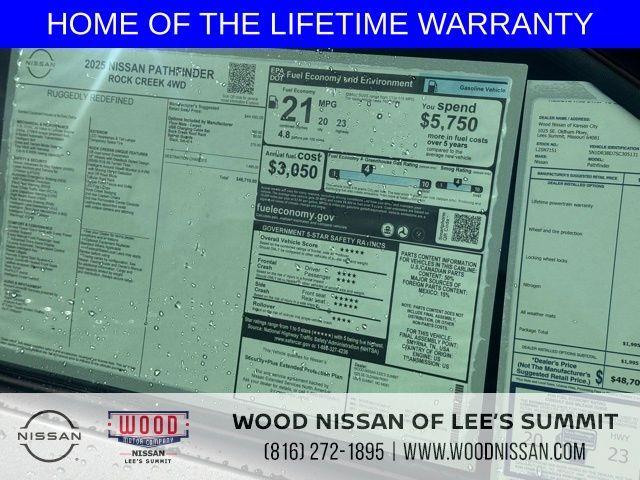 new 2025 Nissan Pathfinder car, priced at $37,847