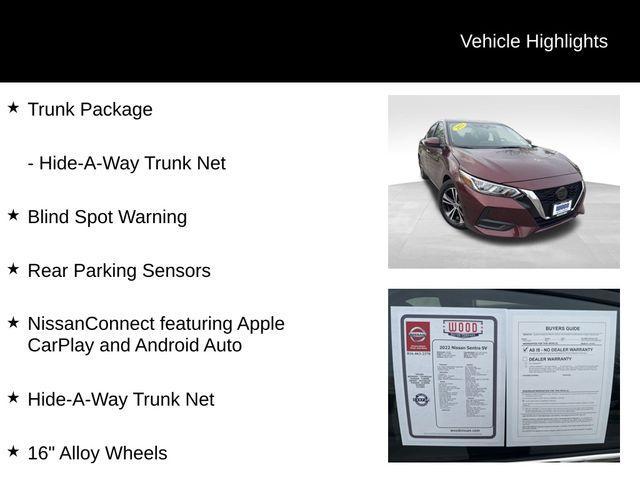 used 2022 Nissan Sentra car, priced at $18,017