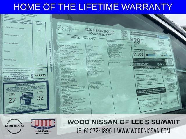 new 2025 Nissan Rogue car, priced at $34,546