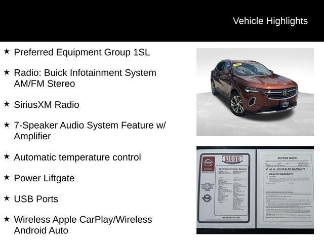 used 2021 Buick Envision car, priced at $22,640
