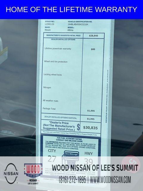 new 2025 Nissan Altima car, priced at $26,696