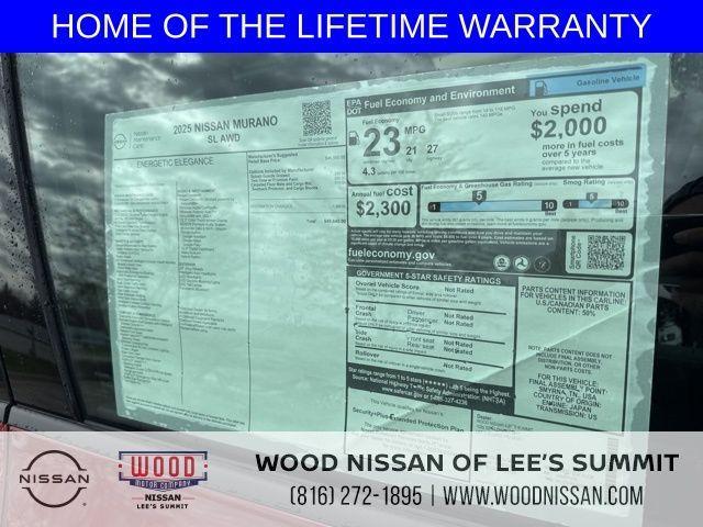 new 2025 Nissan Murano car, priced at $47,519