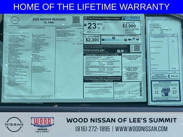 new 2025 Nissan Murano car, priced at $41,450