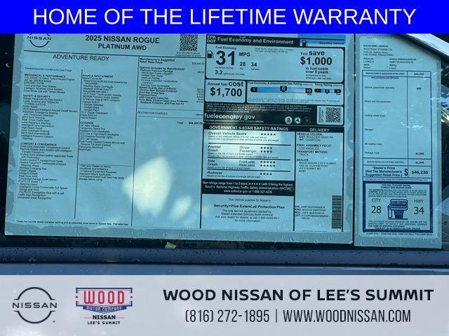 new 2025 Nissan Rogue car, priced at $41,079