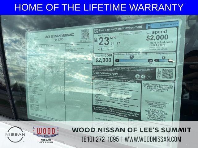 new 2025 Nissan Murano car, priced at $42,353
