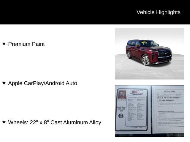 used 2025 INFINITI QX80 car, priced at $74,751