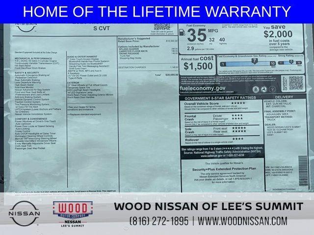 new 2025 Nissan Versa car, priced at $19,414