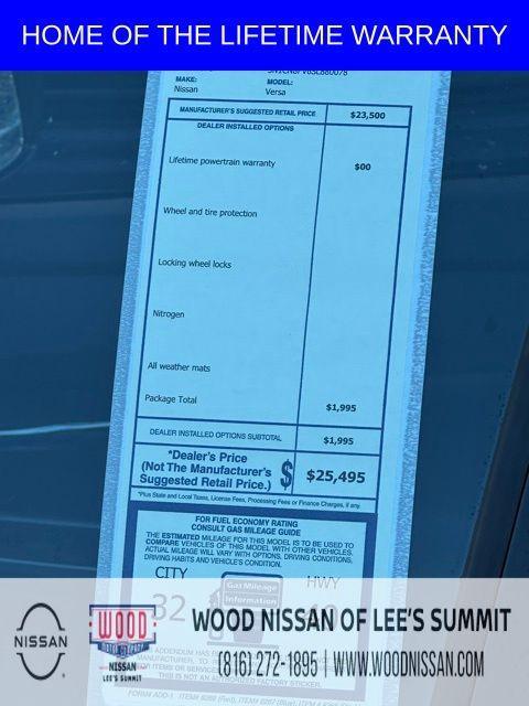 new 2025 Nissan Versa car, priced at $19,944