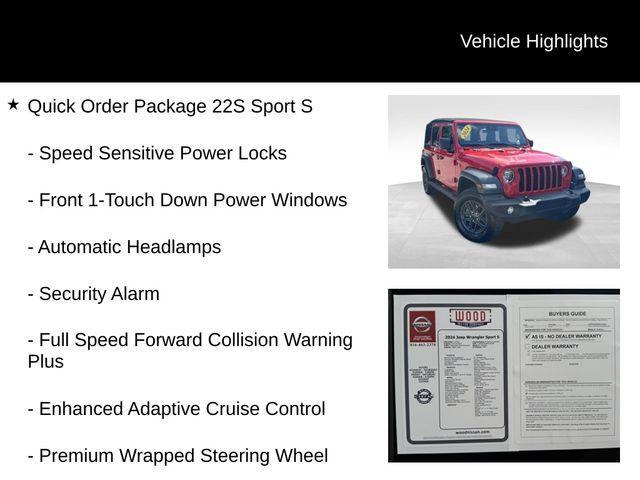 used 2024 Jeep Wrangler car, priced at $35,984