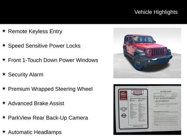 used 2024 Jeep Wrangler car, priced at $35,984