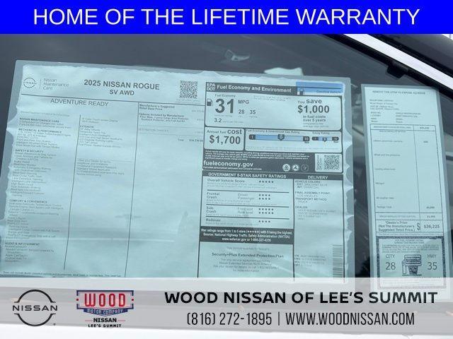 new 2025 Nissan Rogue car, priced at $30,791