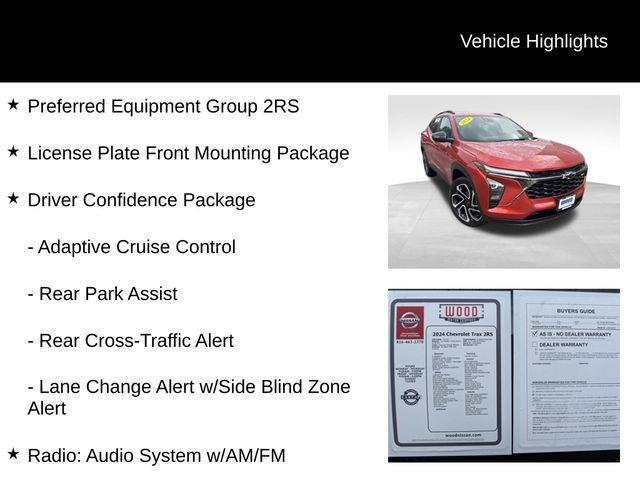 used 2024 Chevrolet Trax car, priced at $23,999