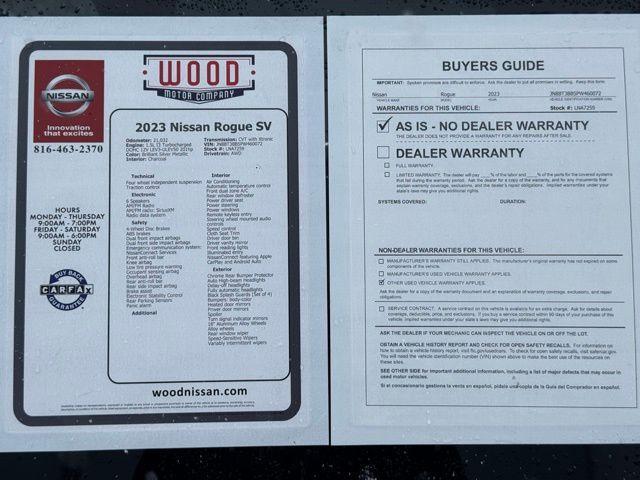 used 2023 Nissan Rogue car, priced at $24,068