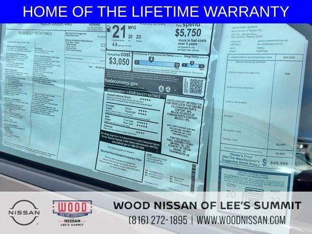 new 2025 Nissan Pathfinder car, priced at $43,192