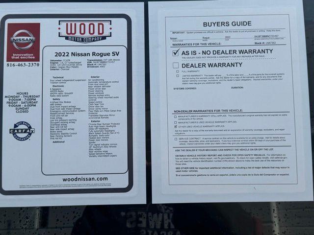 used 2022 Nissan Rogue car, priced at $21,997