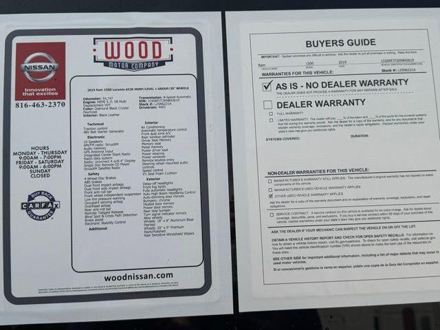 used 2019 Ram 1500 car, priced at $33,500