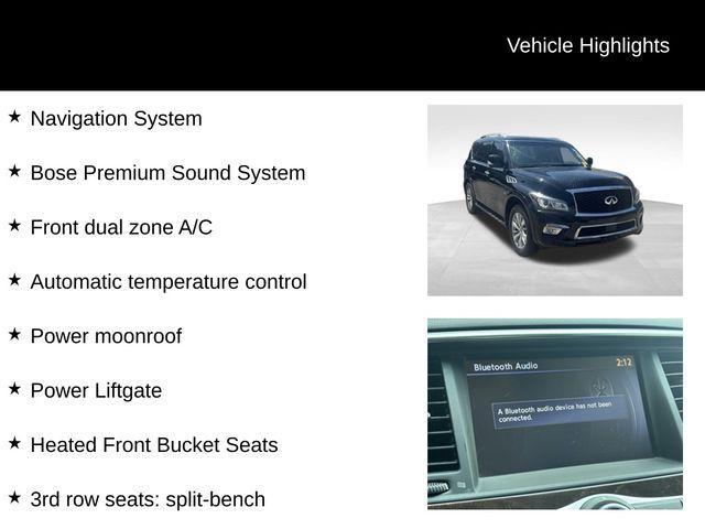 used 2017 INFINITI QX80 car, priced at $16,499