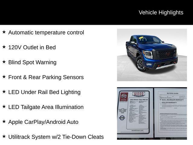 used 2024 Nissan Titan car, priced at $48,399