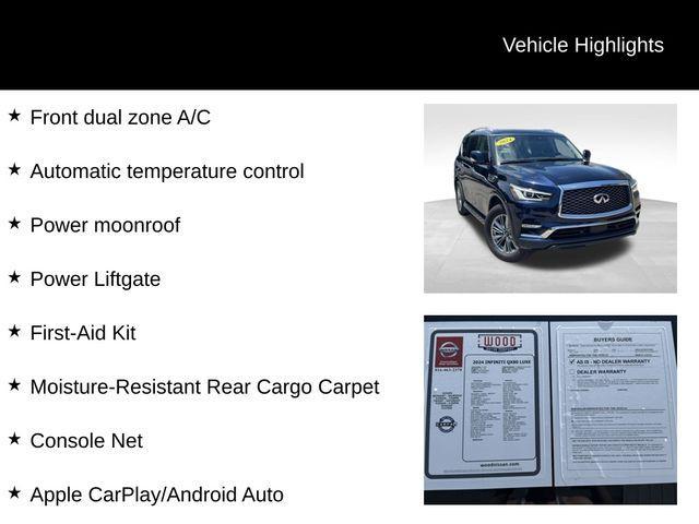 used 2024 INFINITI QX80 car, priced at $54,017
