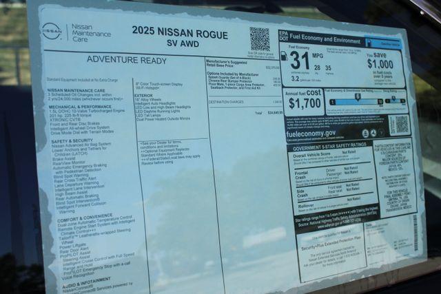 new 2025 Nissan Rogue car, priced at $32,739