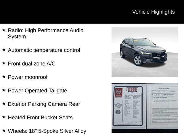 used 2022 Volvo XC60 car, priced at $23,166