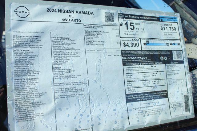 new 2024 Nissan Armada car, priced at $58,945