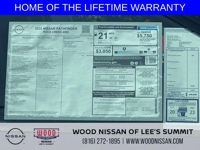 new 2025 Nissan Pathfinder car, priced at $43,176