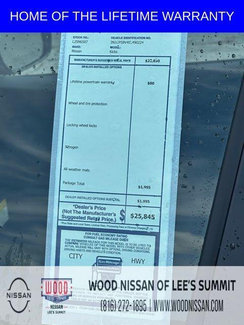 new 2025 Nissan Kicks Play car, priced at $21,364