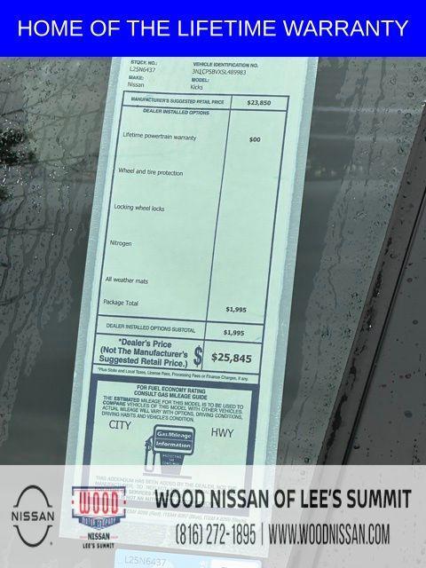 new 2025 Nissan Kicks Play car, priced at $21,364