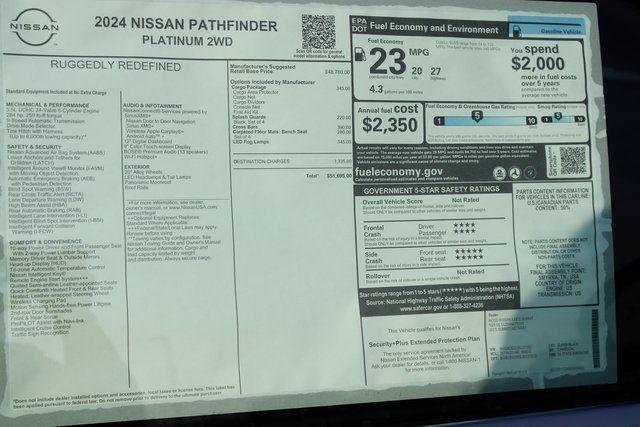 new 2024 Nissan Pathfinder car, priced at $46,389