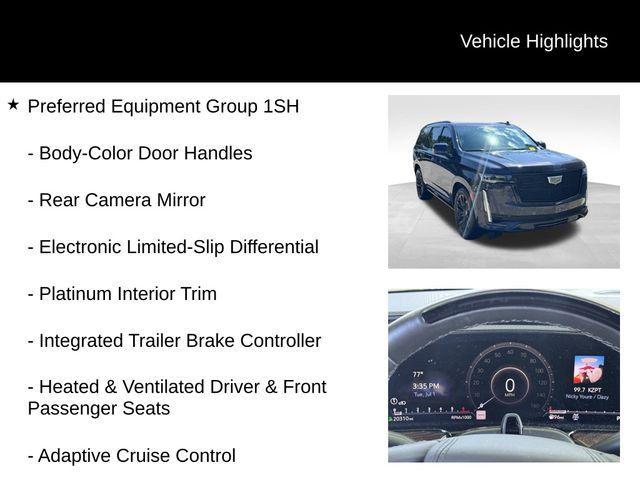 used 2023 Cadillac Escalade car, priced at $83,614