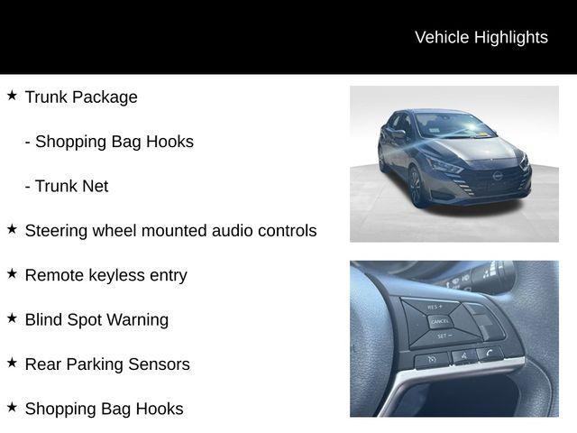 used 2025 Nissan Versa car, priced at $18,401