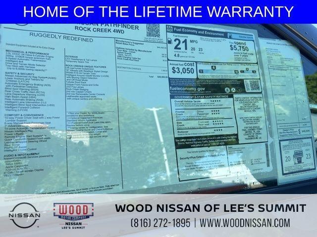 new 2025 Nissan Pathfinder car, priced at $42,780