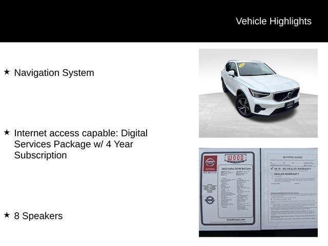 used 2023 Volvo XC40 car, priced at $23,988