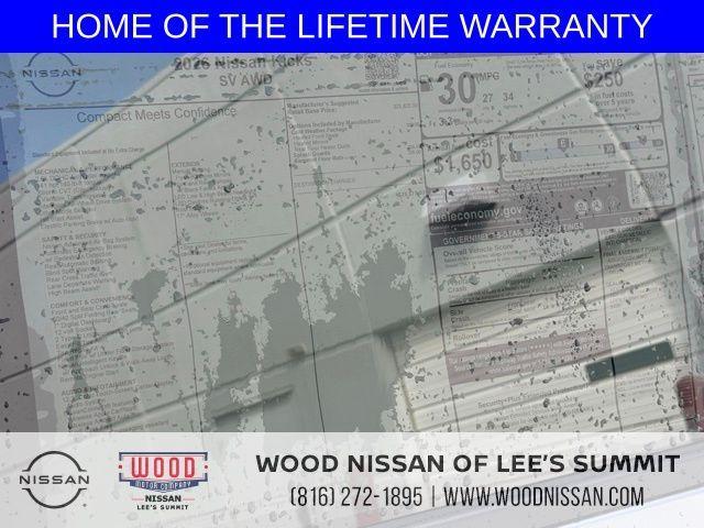 new 2026 Nissan Kicks car, priced at $25,179