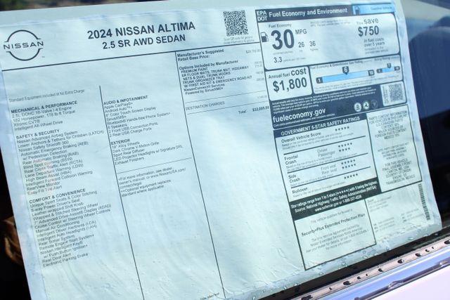 new 2024 Nissan Altima car, priced at $27,670