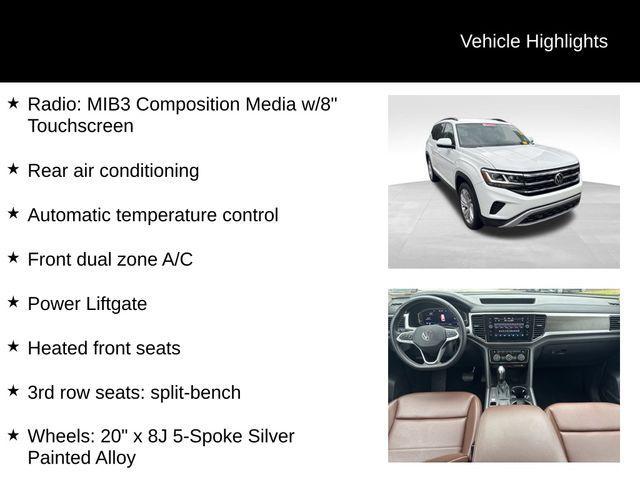 used 2022 Volkswagen Atlas car, priced at $28,064